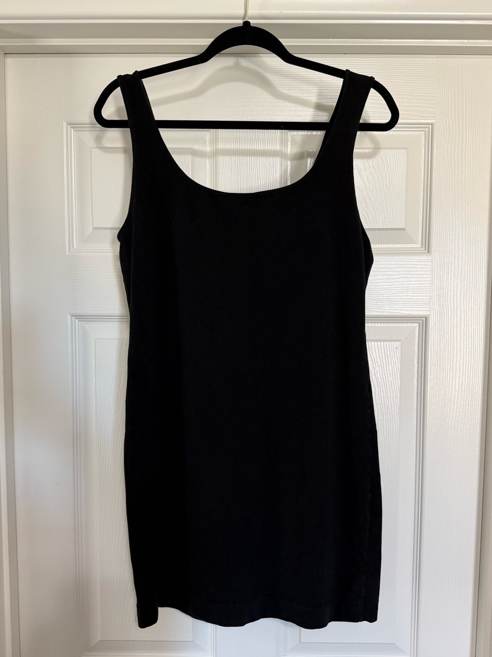 H&M Basic Black Bodycon Tank Dress Large - Picture 2 of 3